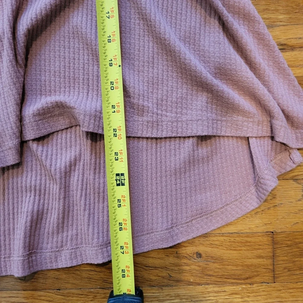 Free People Parisian Nights Women Med Bell Sleeves Boho Terracotta Rose V‎ Neck